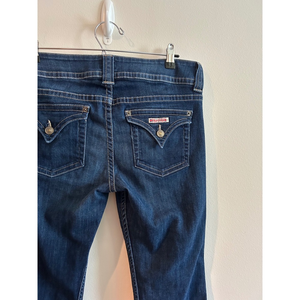 Hudson Signature Midrise Bootcut Jeans Lux Dark Wash 31 Flap Pocket WM170DMS - Picture 5 of 7